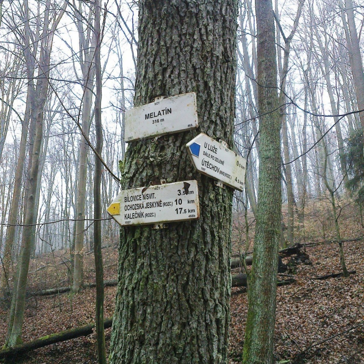 Turistické rozcestí Melatín I.