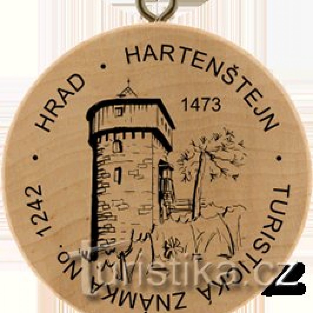 Turistická známka č. 1242 - Hartenštejn