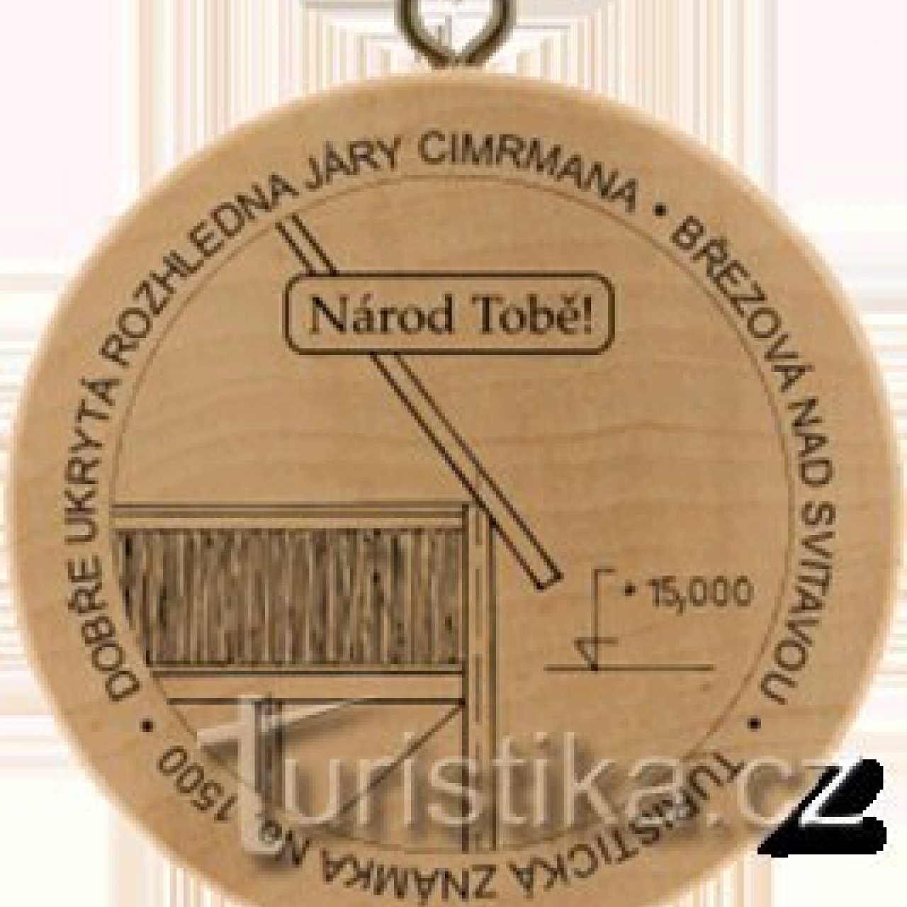 Turistická známka č. 1500 - Dobře ukrytá rozhledna Járy Cimrmana - Březová nad Svitavou