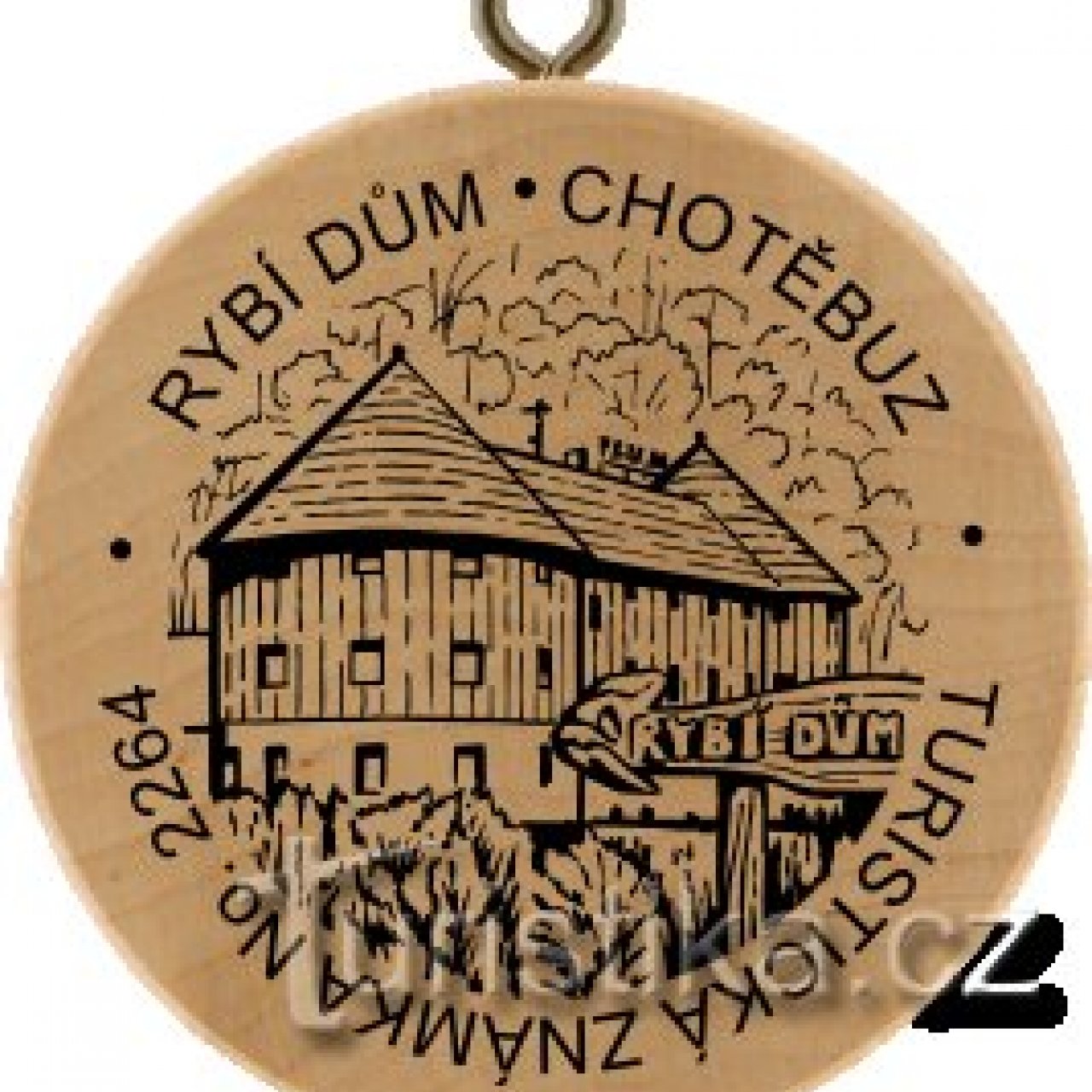 Turistická známka č. 2264 - Rybí dům, Chotěbuz