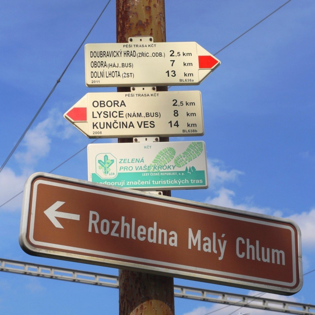 Turistické rozcestí Doubravice nad Svitavou