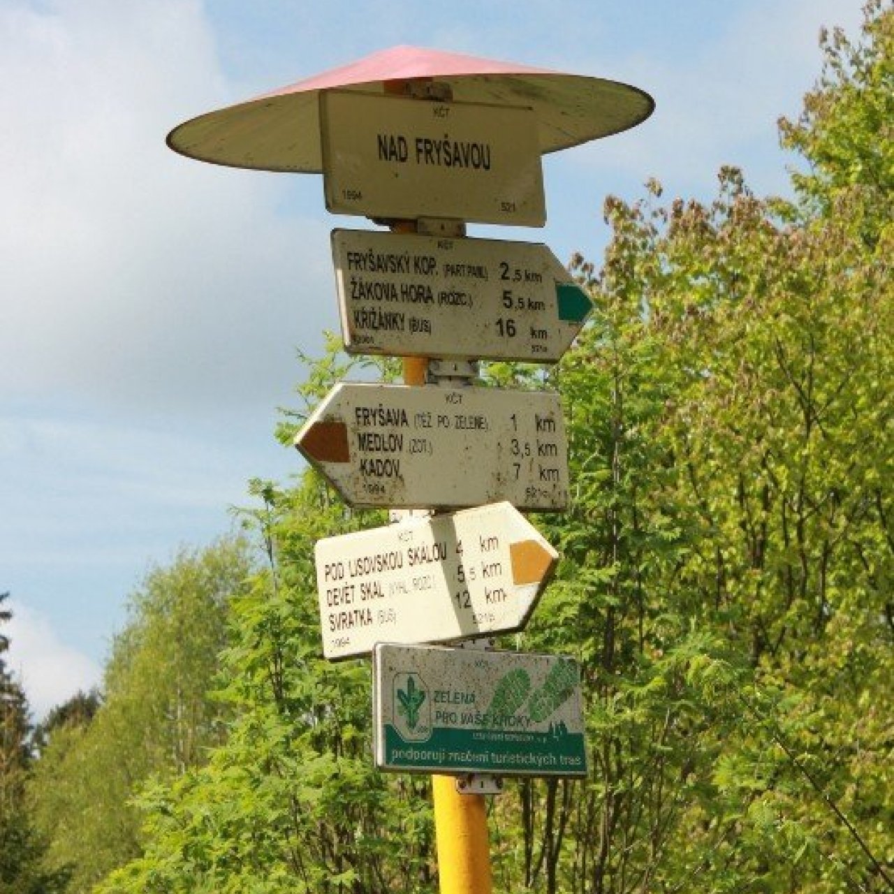 Rozcestník Nad Fryšavou