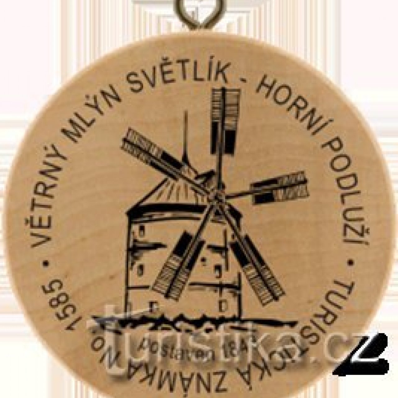Turistická známka č. 1585 - Větrný mlýn Světlík