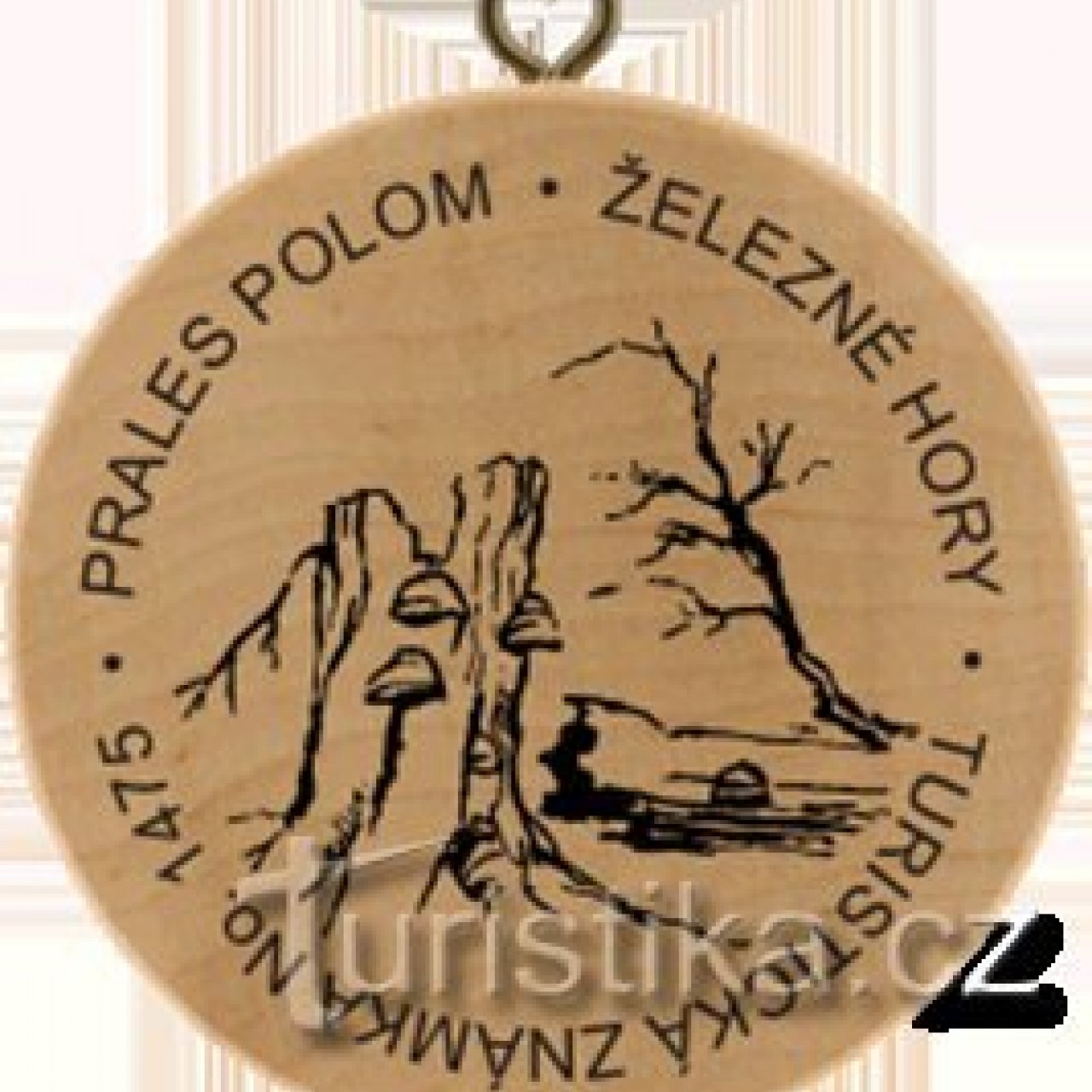Turistická známka č. 1475 - Prales Polom Železné Hory