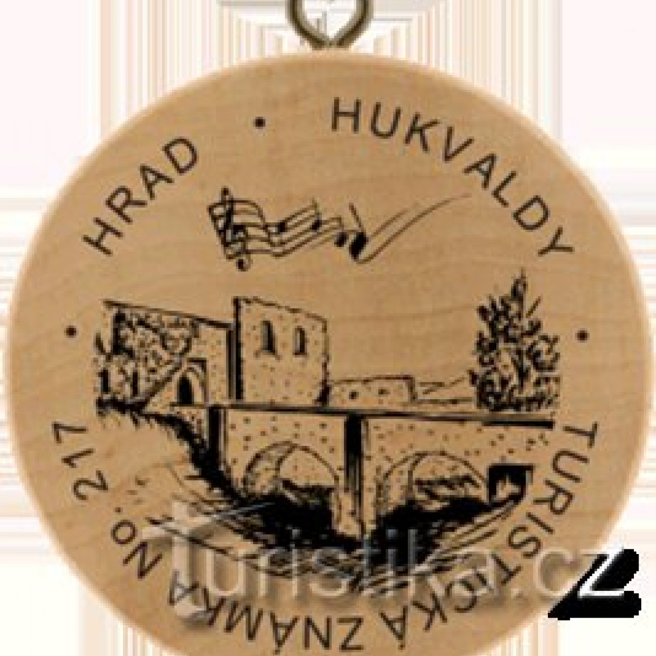 Turistická známka č. 217 - Hukvaldy