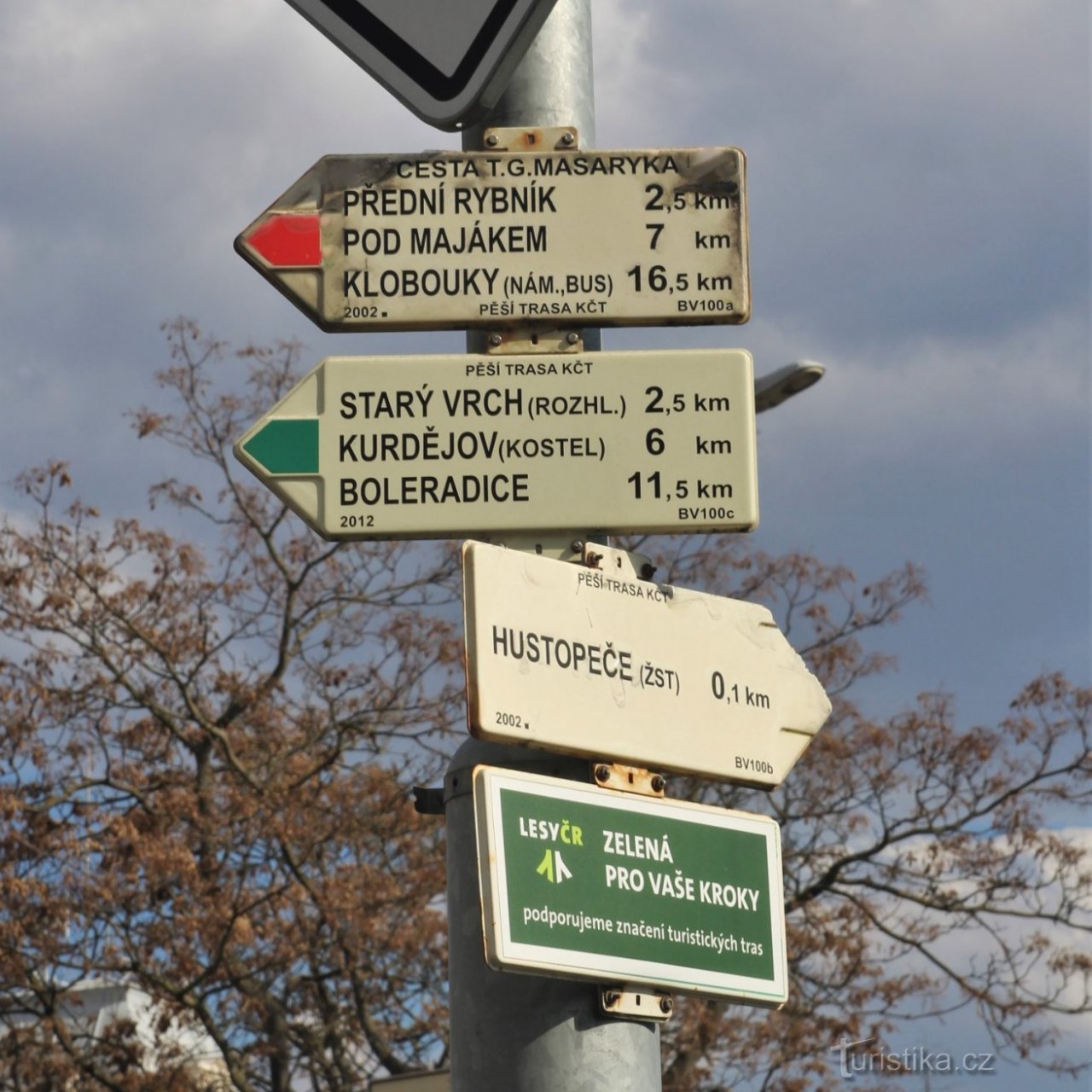 Turistické rozcestí Hustopeče