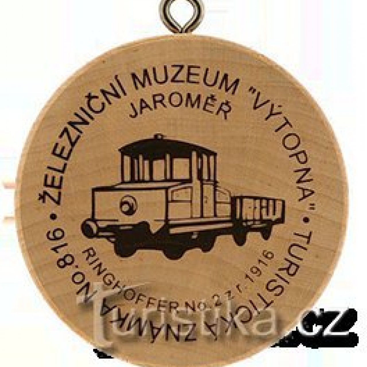 Turistická známka č. 816 - Železniční muzeum "Výtopna" Jaroměř