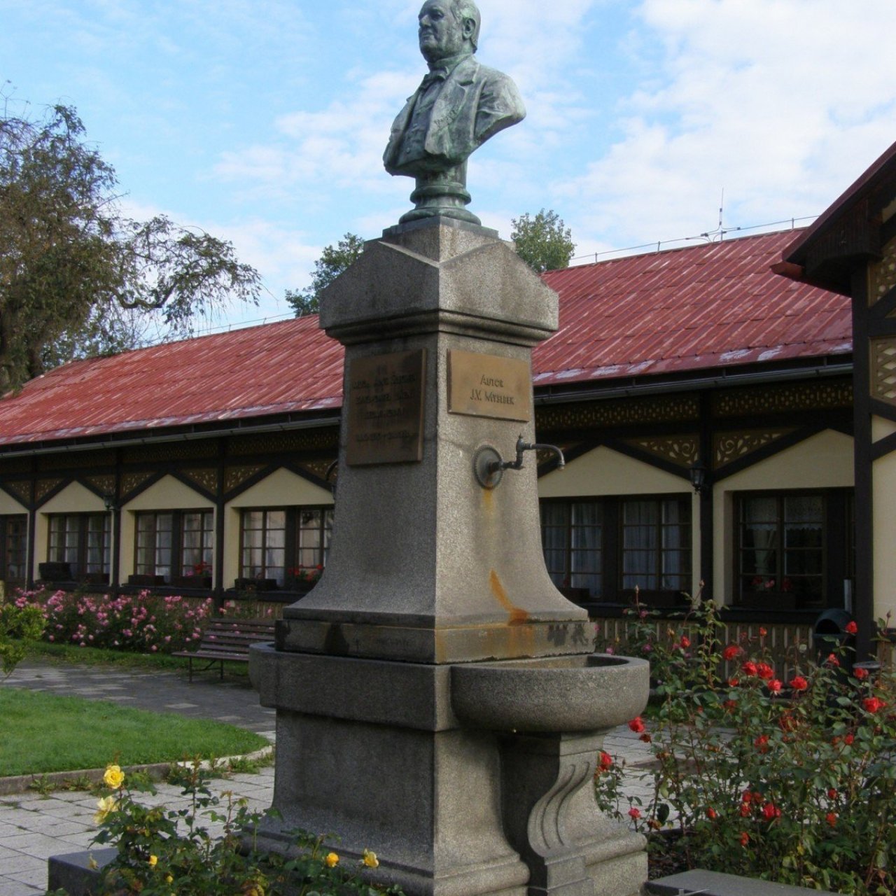 Sedmihorky - pomník zakladatele lázní Mudr. Šlechty