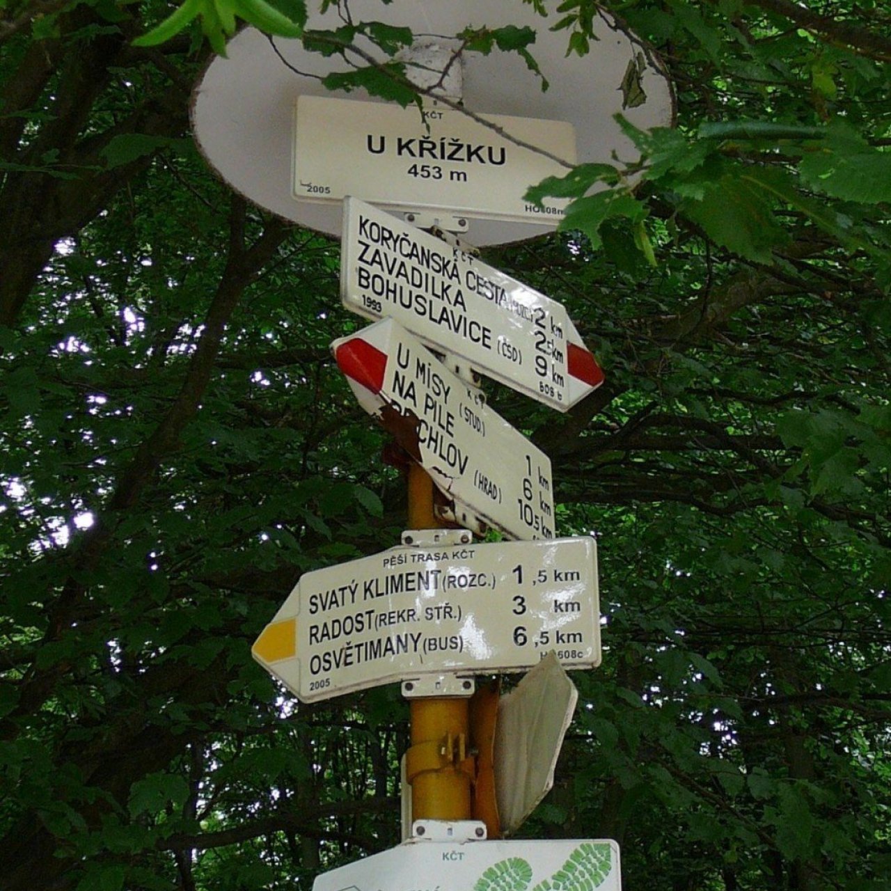 Turistické rozcestí U Křížku