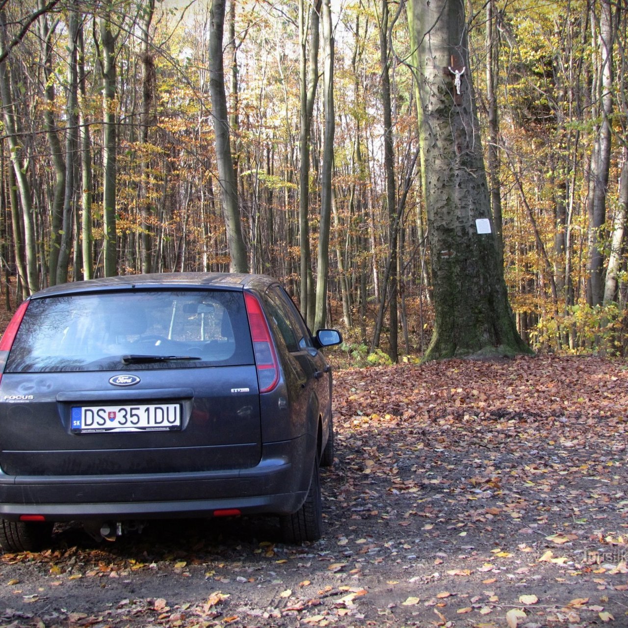 Chřiby - rozcestí U Křížku