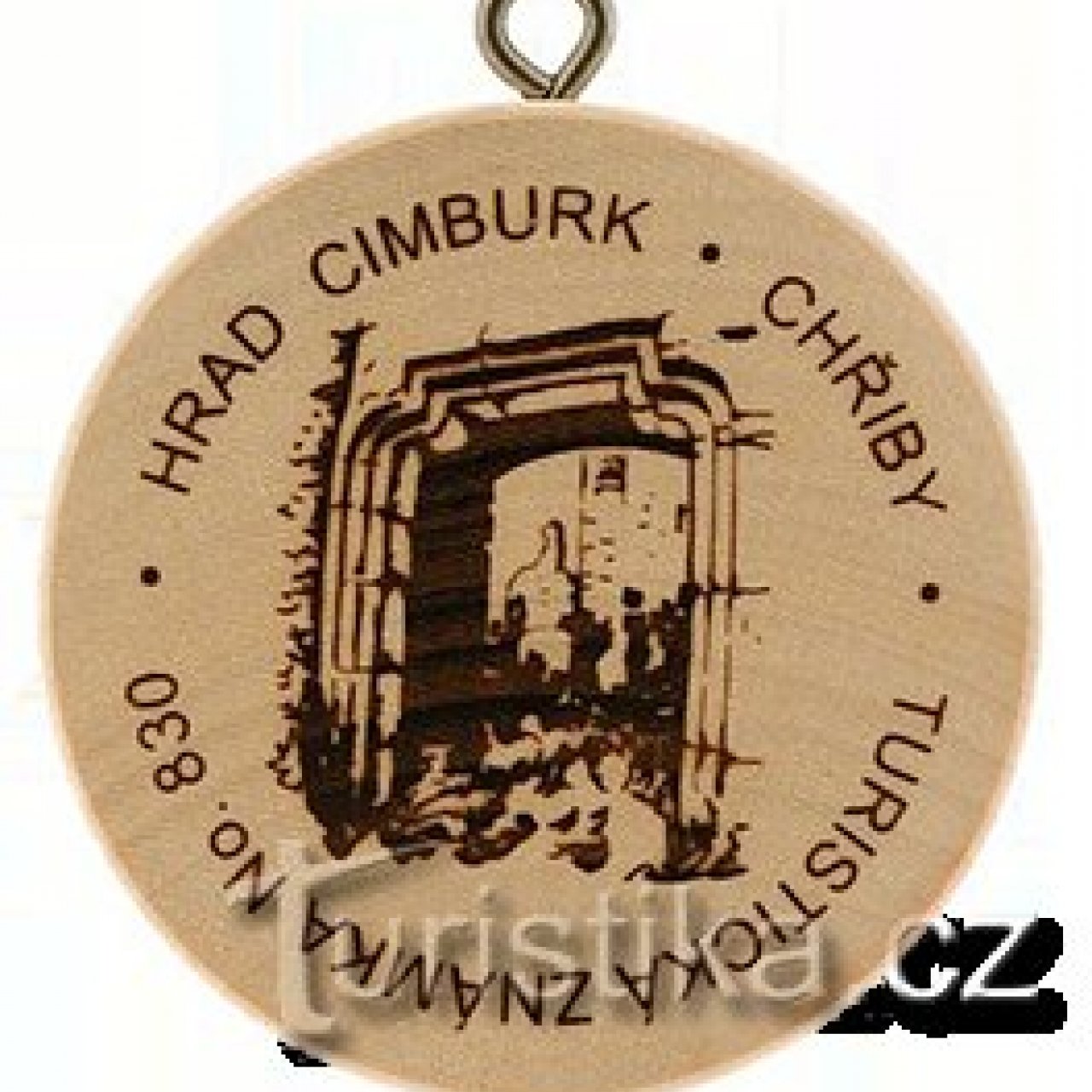 Turistická známka č. 830 - Cimburk - Chřiby