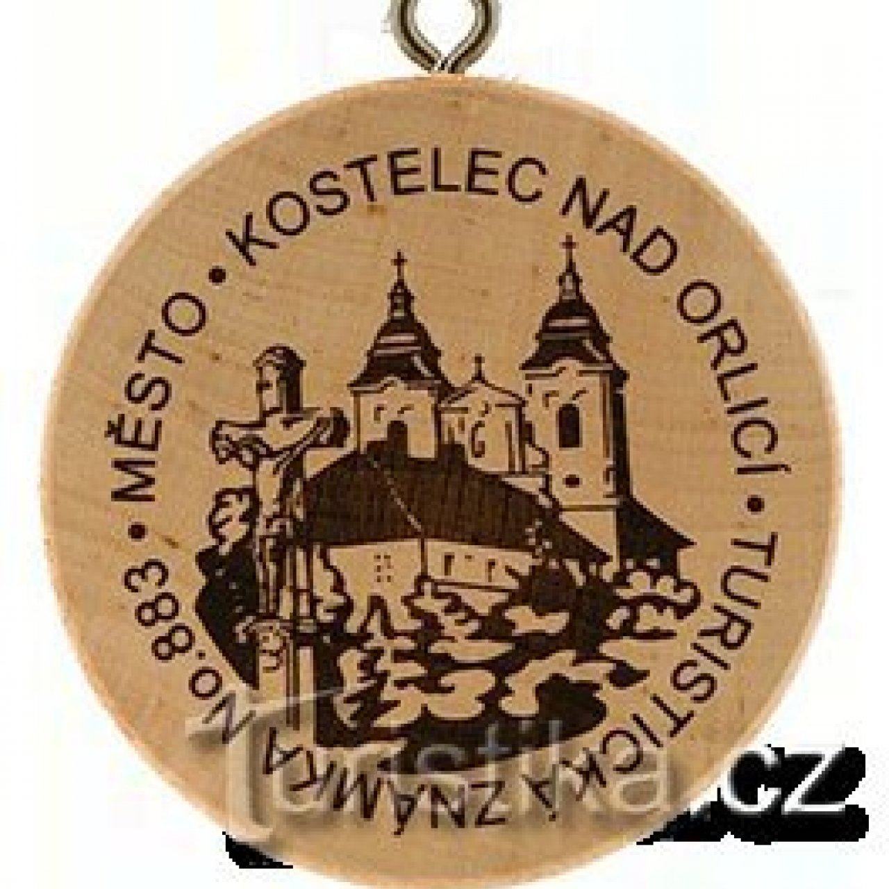 Turistická známka č. 883 - Kostelec nad Orlicí