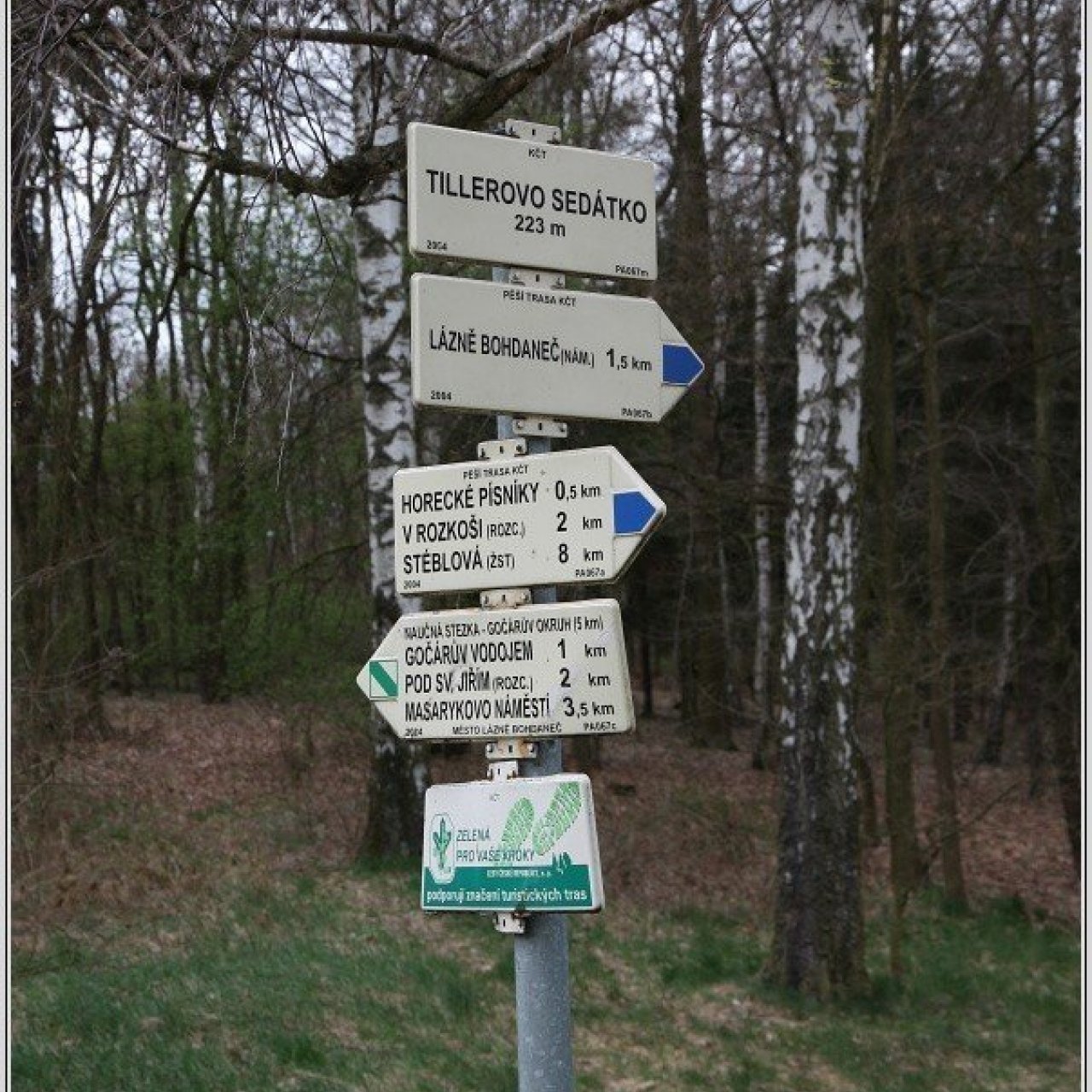 Turistické rozcestí Tillerovo sedátko