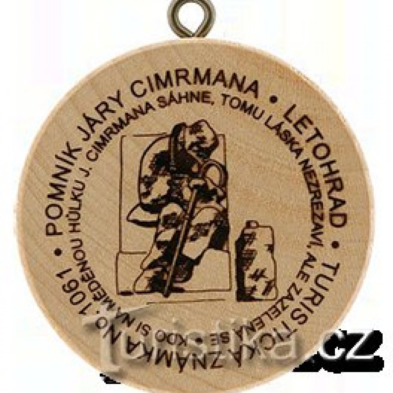 Turistická známka č. 1061 - Pomník Járy Cimrmana - Letohrad