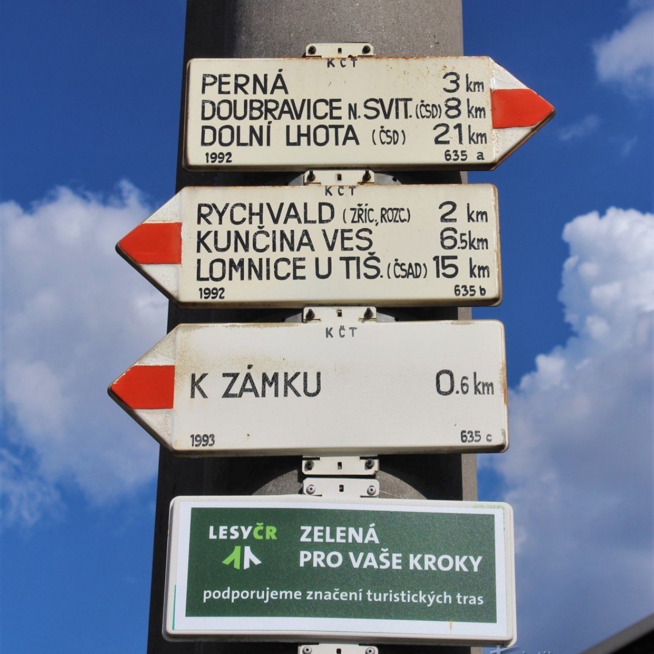 Turistické rozcestí Lysice