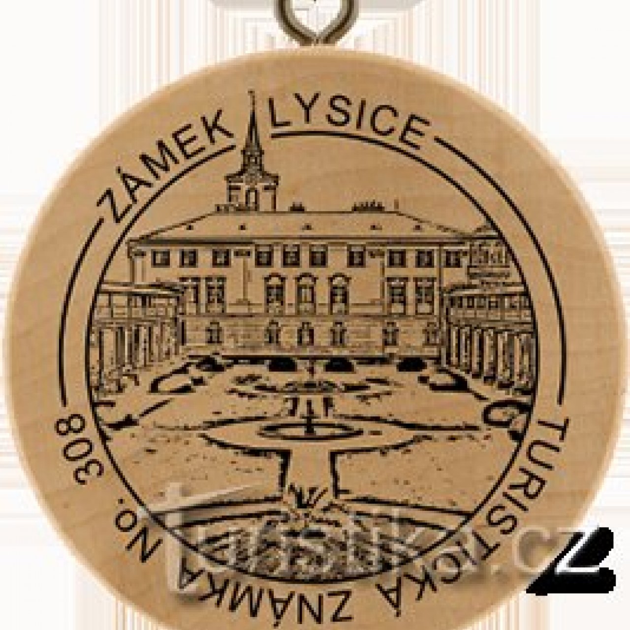Turistická známka č. 308 - Lysice