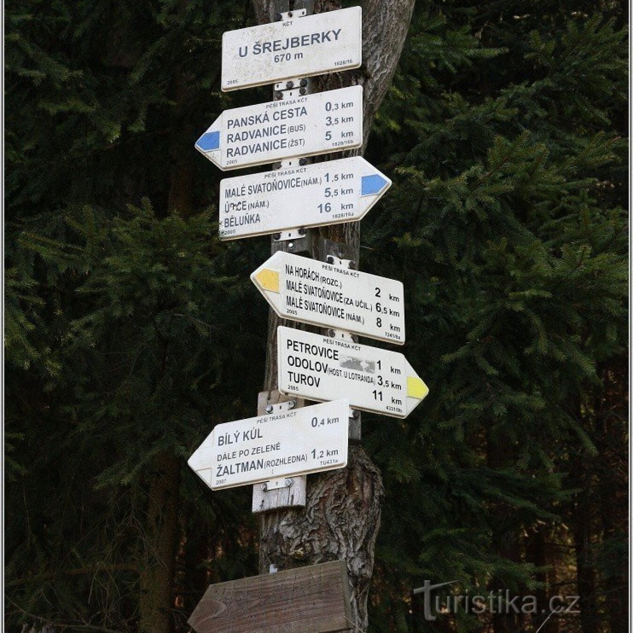 Turistické rozcestí U Šrejberky