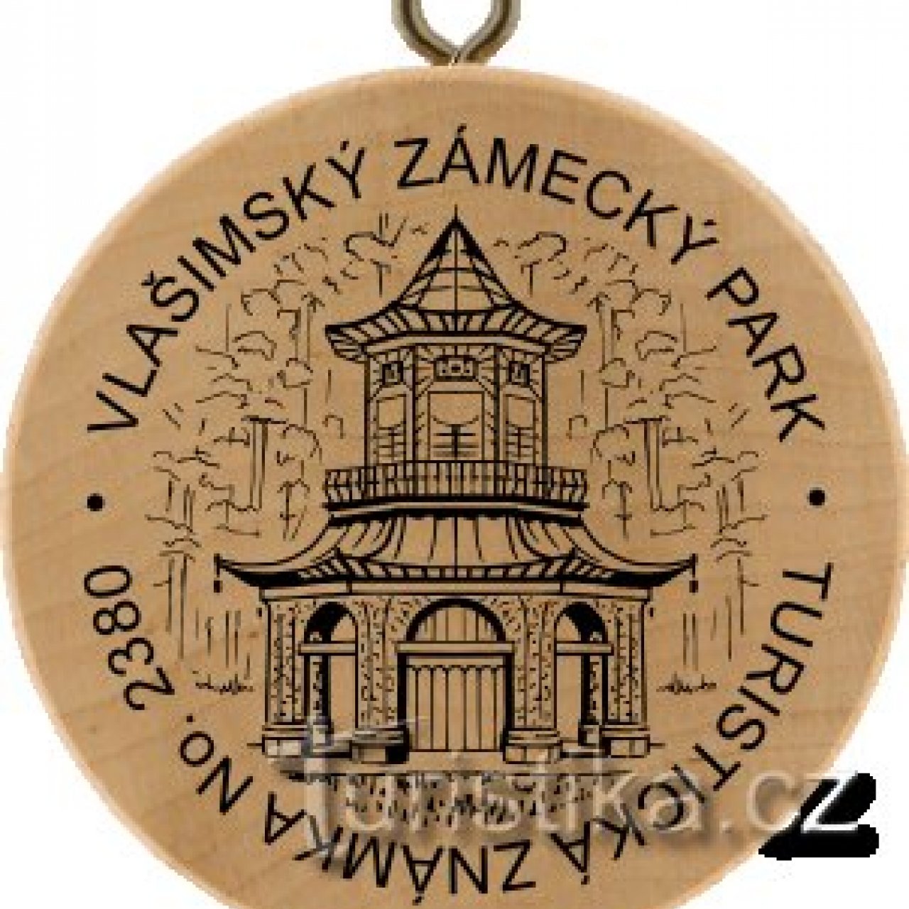Turistická známka č. 2380 - Vlašimský zámecký park
