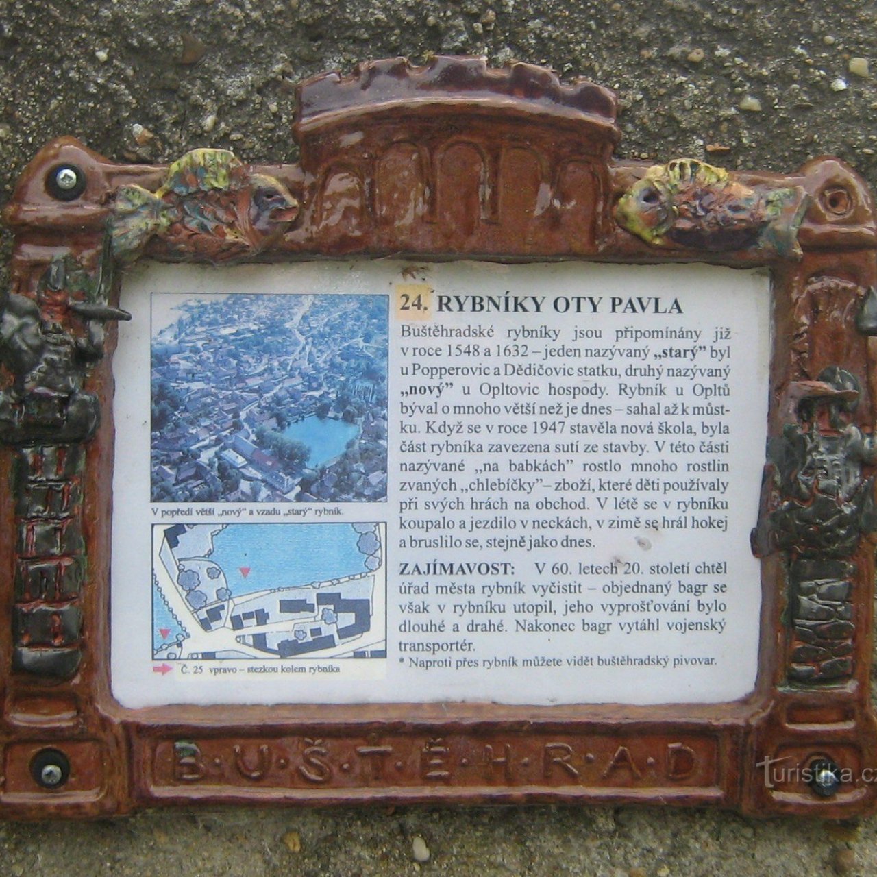 Buštěhrad - muzeum Oty Pavla - naučná stezka