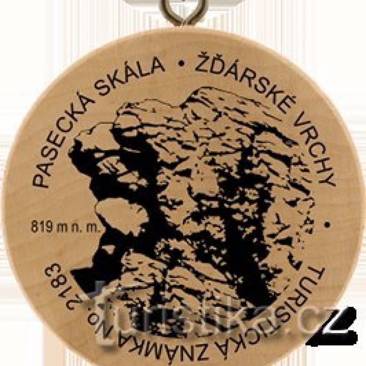 Turistická známka č. 2183 - Pasecká skála, Žďárské vrchy