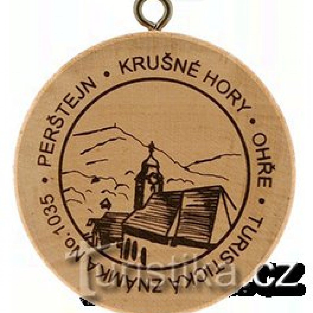 Turistická známka č. 1035 - Perštejn