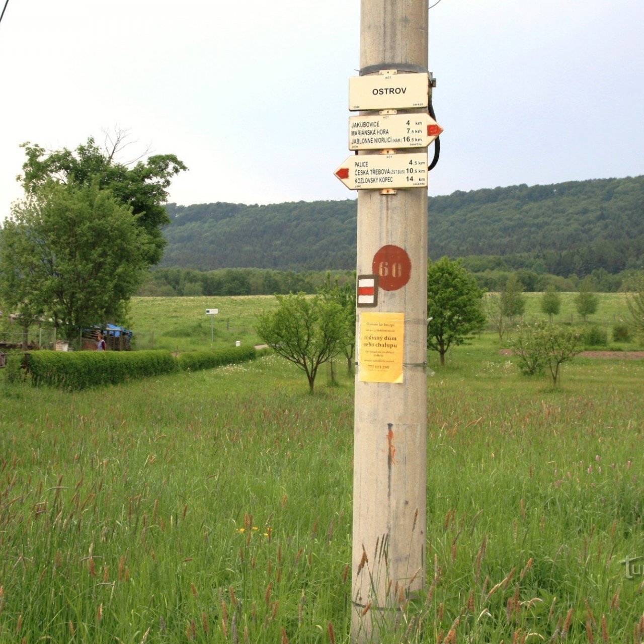 Turistické rozcestí Ostrov