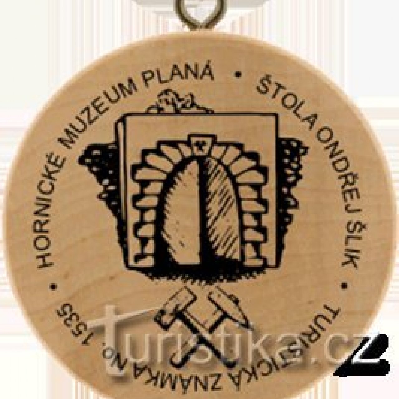 Turistická známka č. 1535 - Hornické muzeum Planá