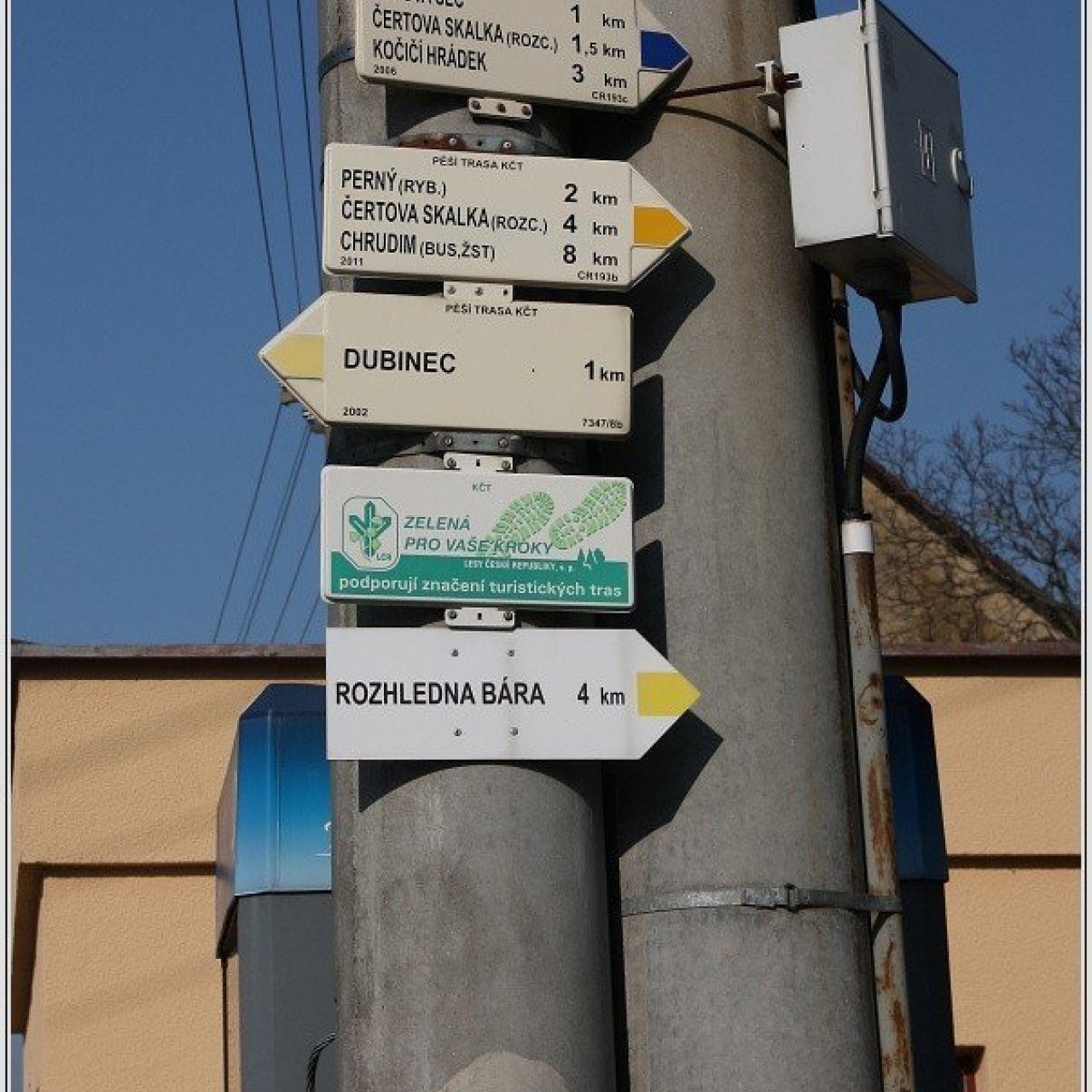 Turistické rozcestí Rabštejnská Lhota
