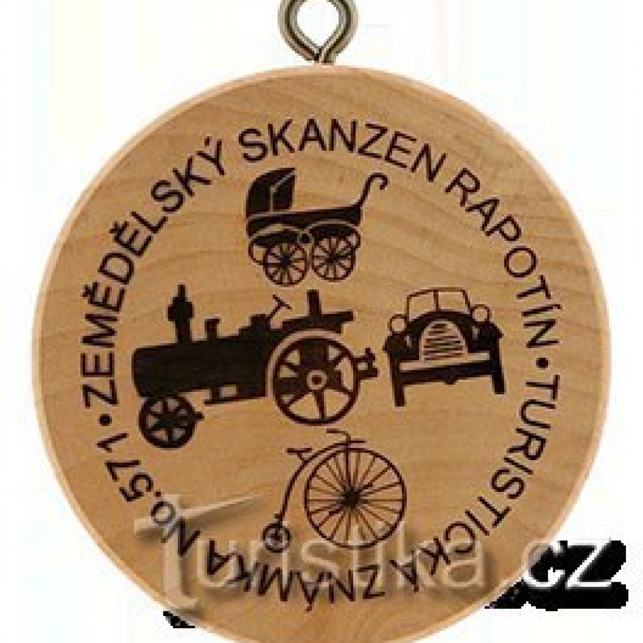 Turistická známka č. 571 - Zemědělský skanzen Rapotín