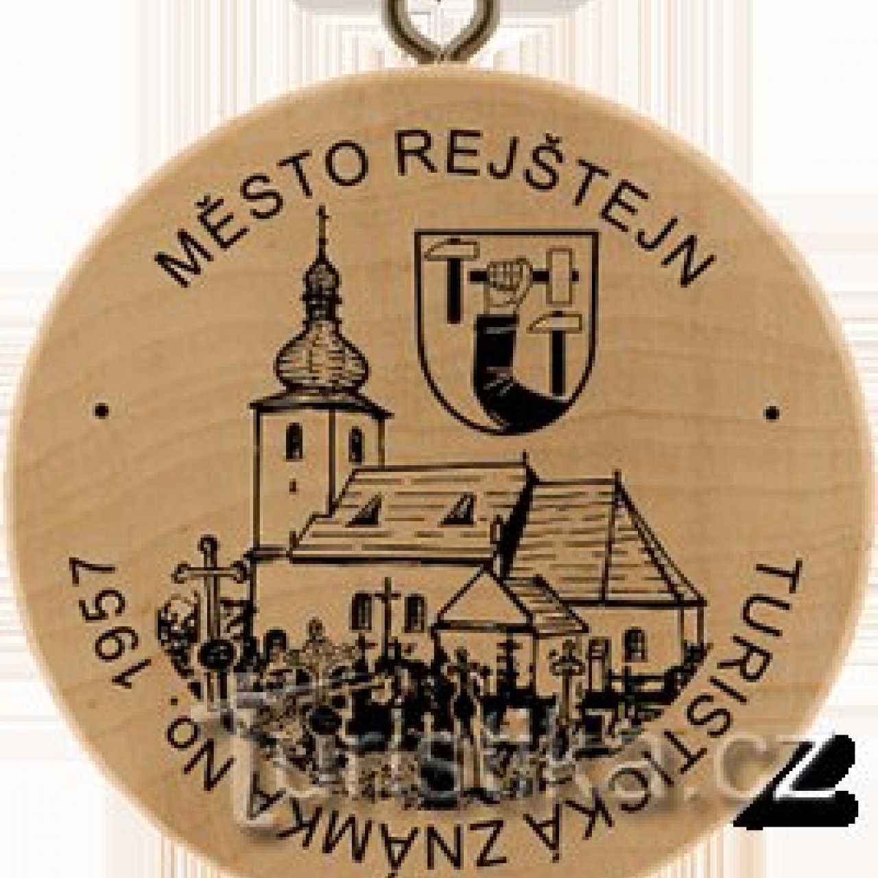 Turistická známka č. 1957 - Město Rejštejn