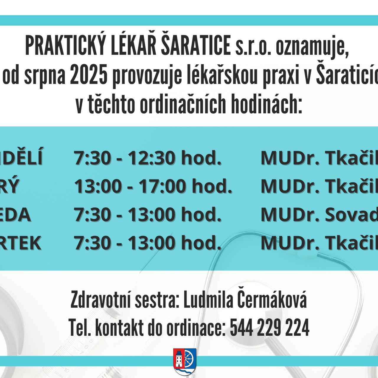 Bild - PRAKTICKÝ LÉKAŘ ŠARATICE s.r.o.