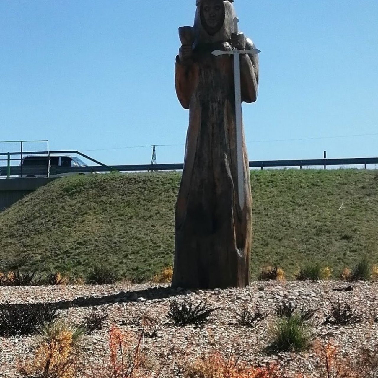 Socha Svatá Barbora - Patronka horníků - Sokolov