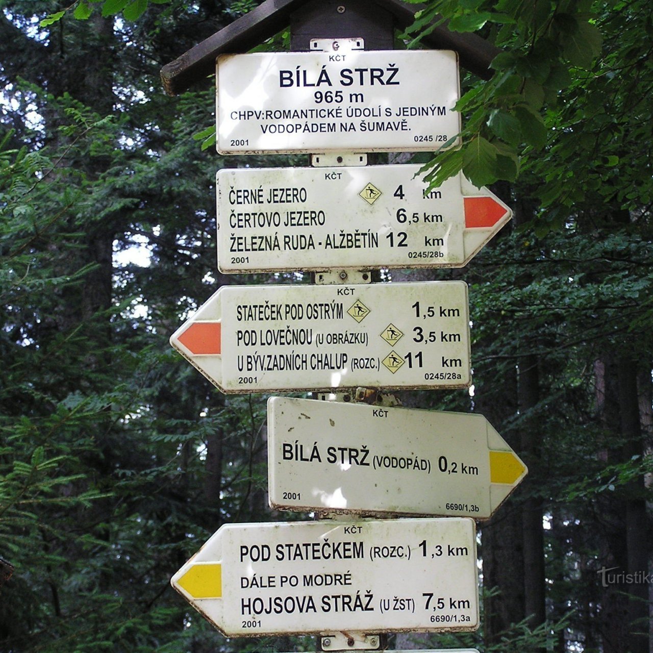 Rozcestí Bílá strž