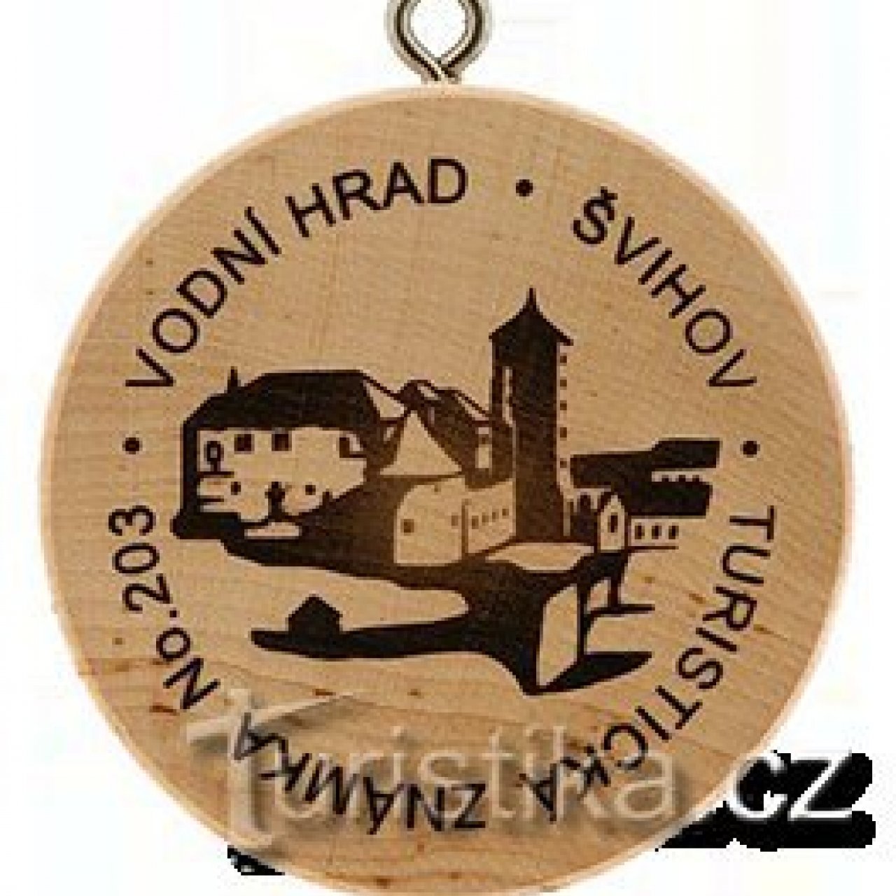 Turistická známka č. 203 - Vodní hrad Švihov