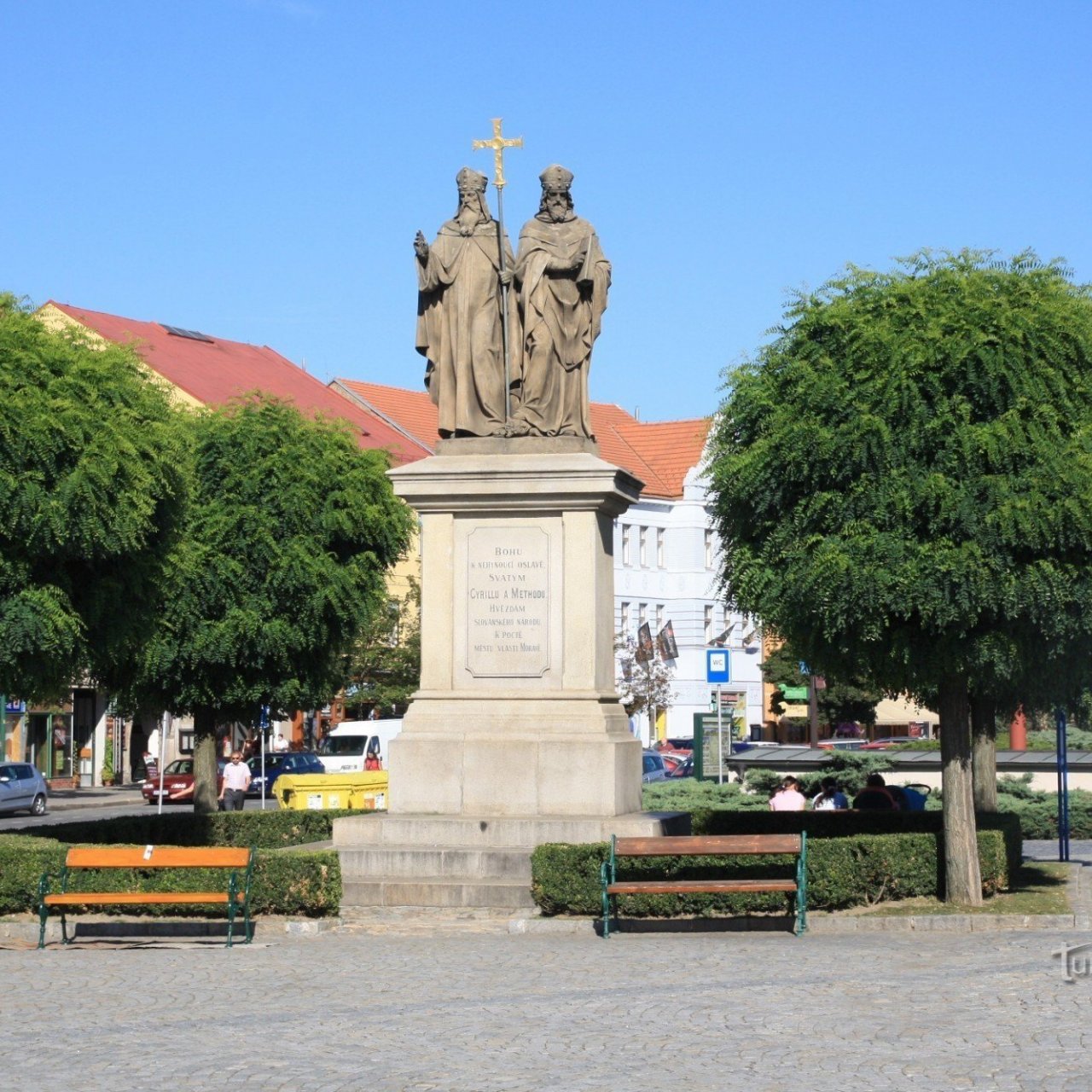 Třebíč - sousoší sv. Cyrila a Metoděje