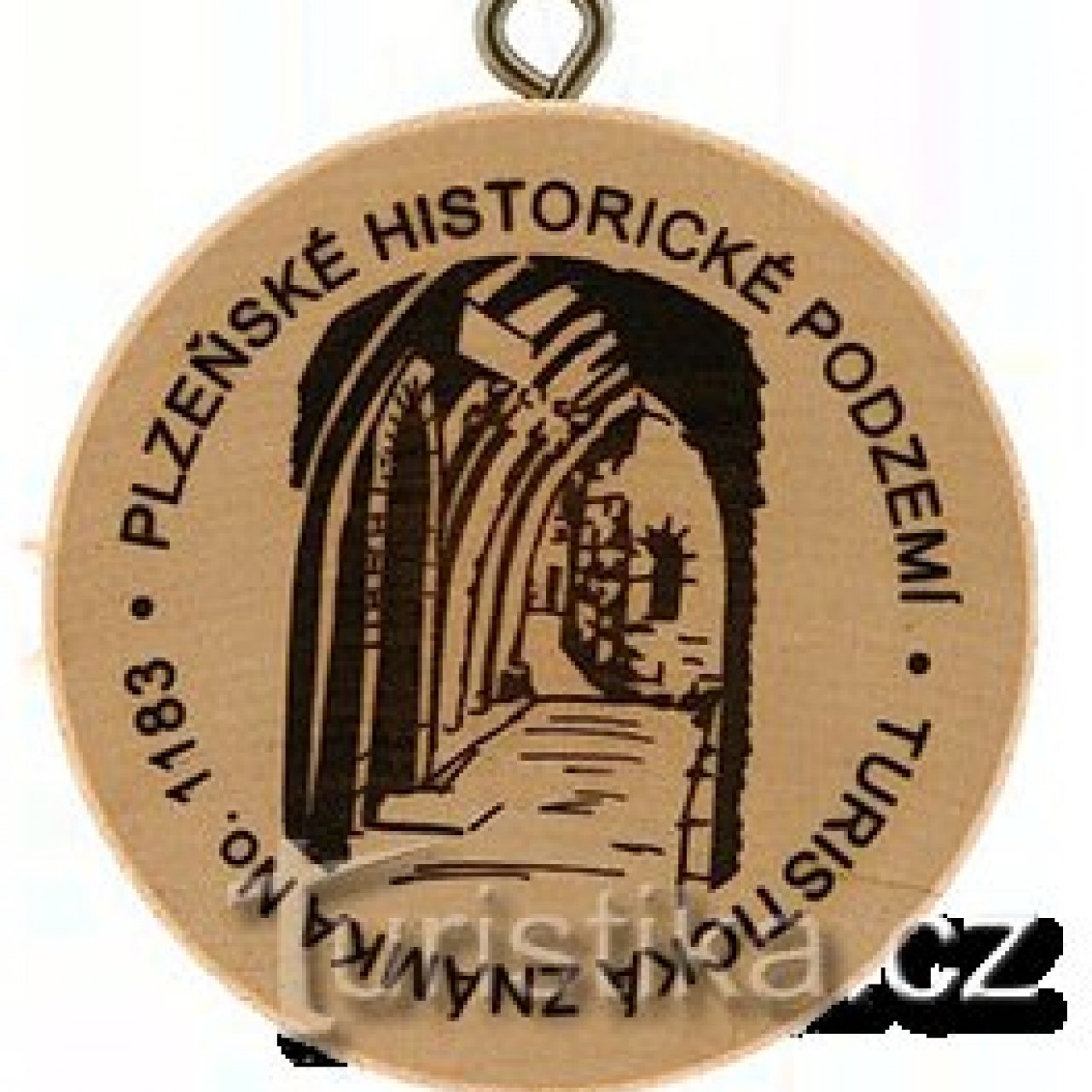 Turistická známka č. 1183 - Plzeňské historické podzemí