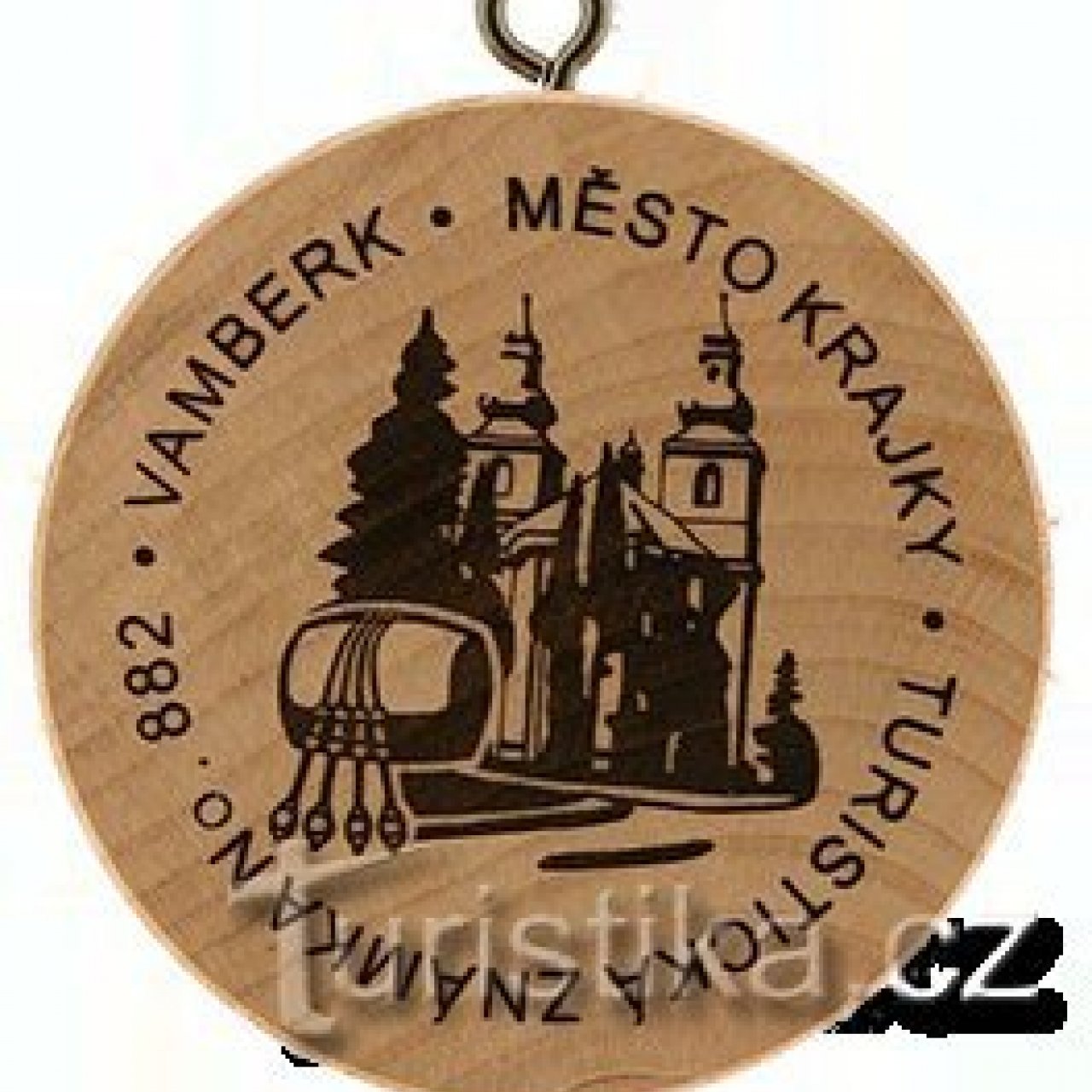 Turistická známka č. 882 - Vamberk město krajky