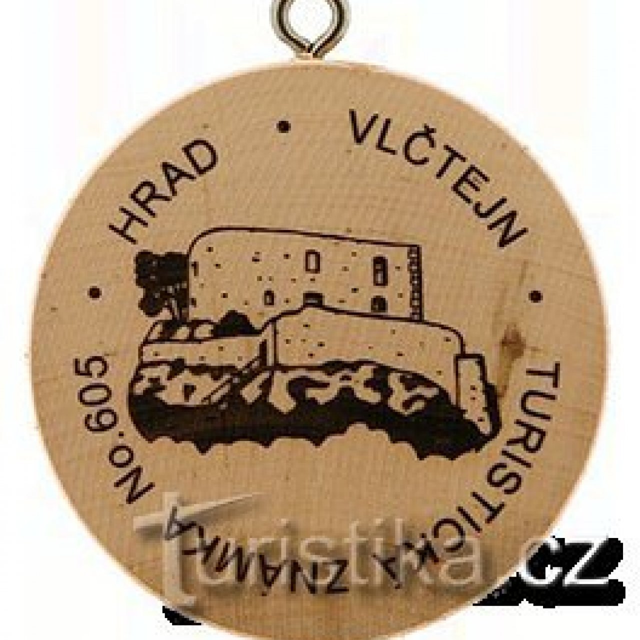 Turistická známka č. 605 - Vlčtejn