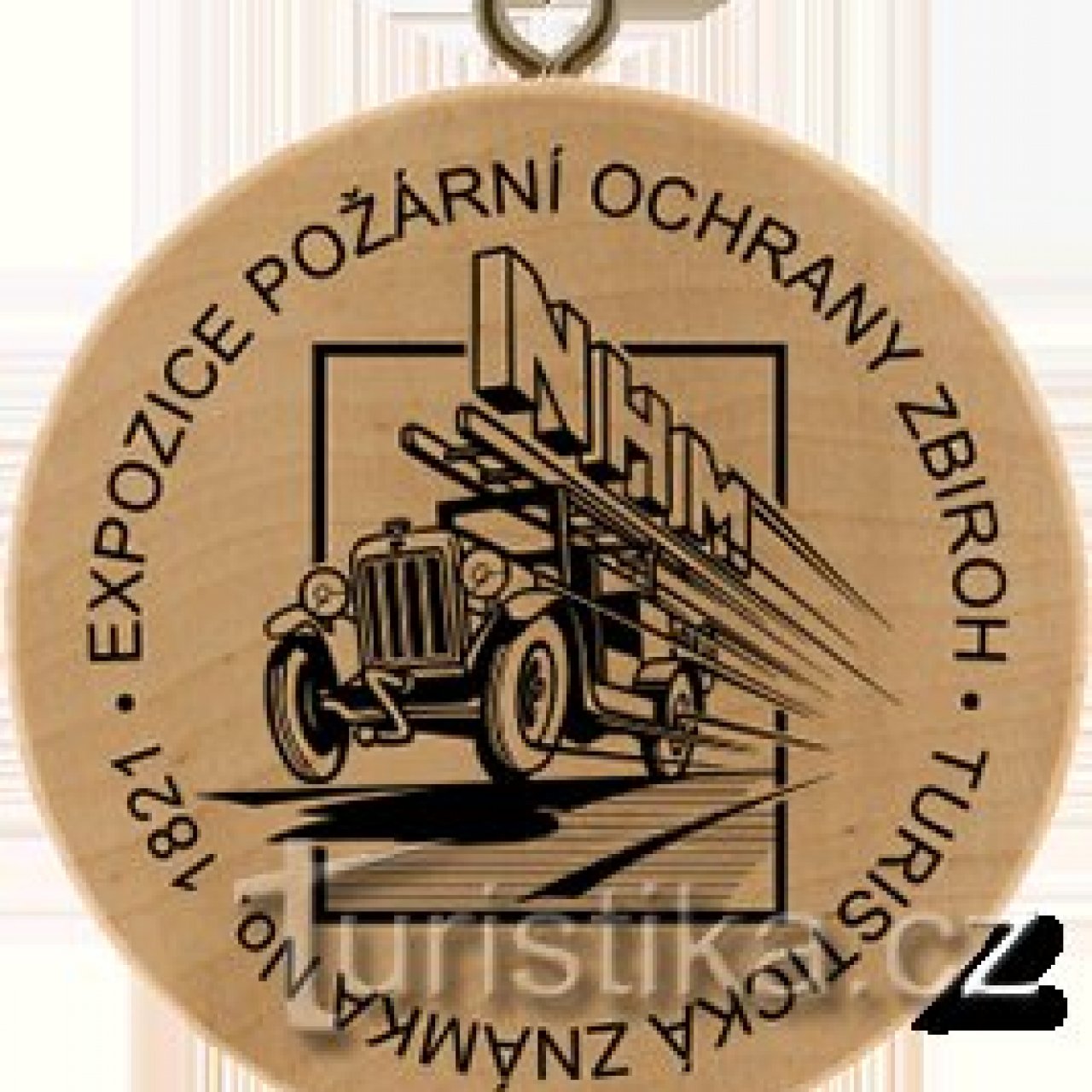 Turistická známka č. 1821 - Expozice požární ochrany Zbiroh