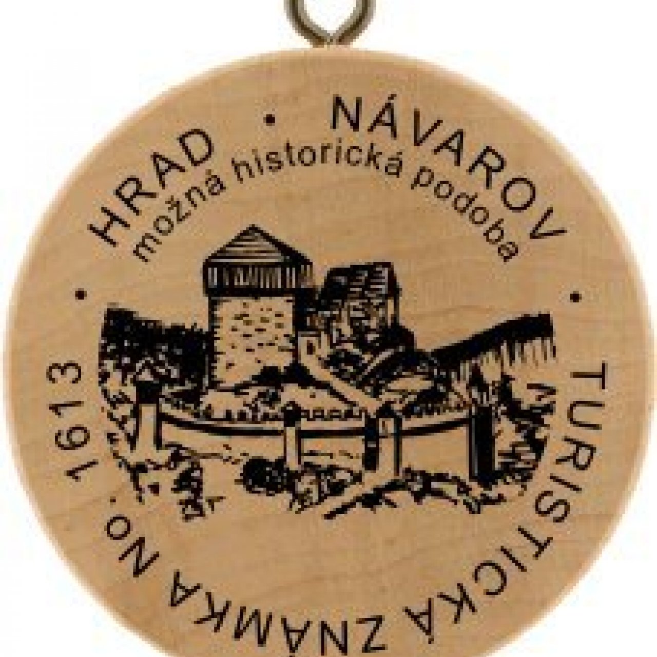 Turistická známka č. 1613 - Hrad Návarov