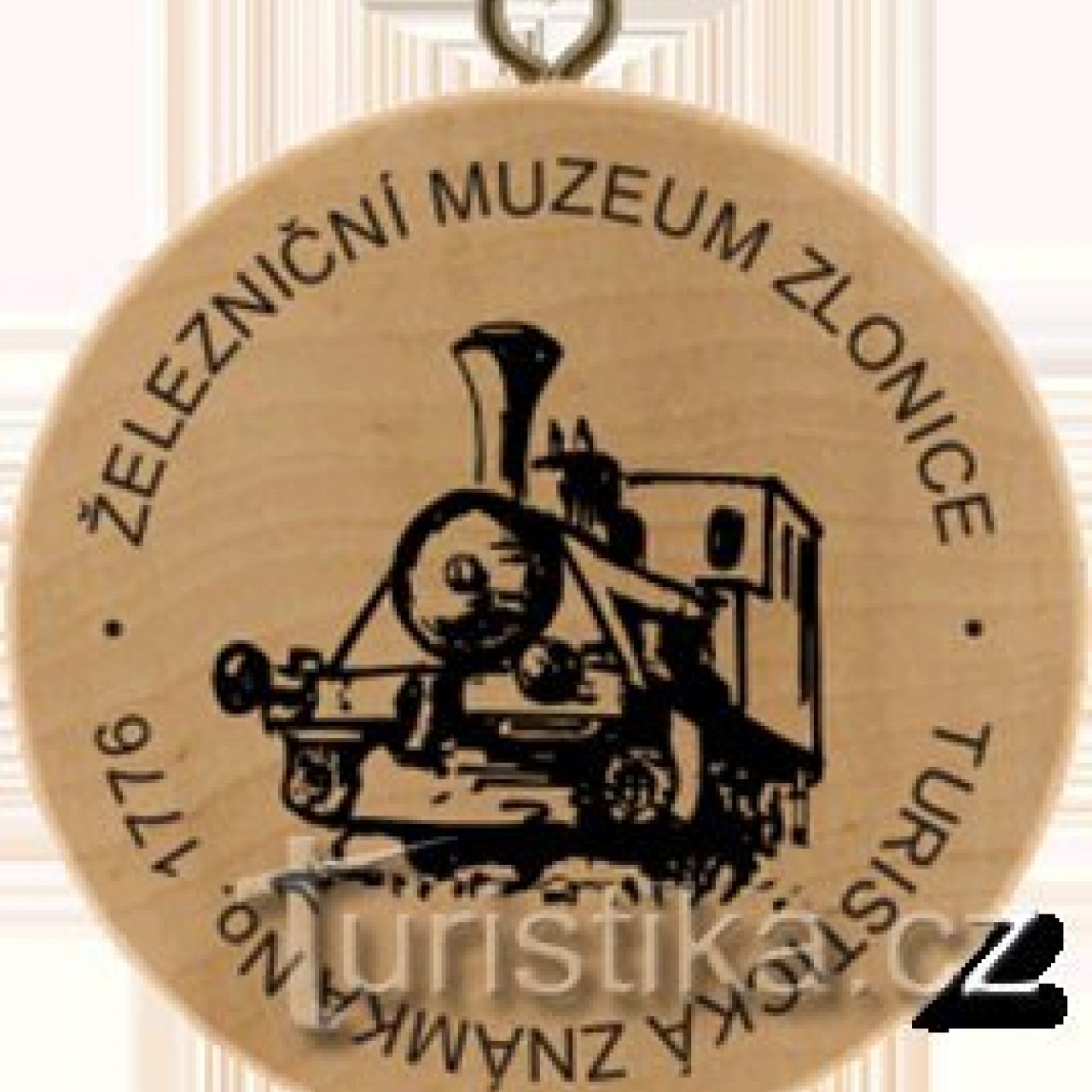 Turistická známka č. 1776 - Železniční muzeum Zlonice